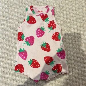 Molo Strawberry Print Romper